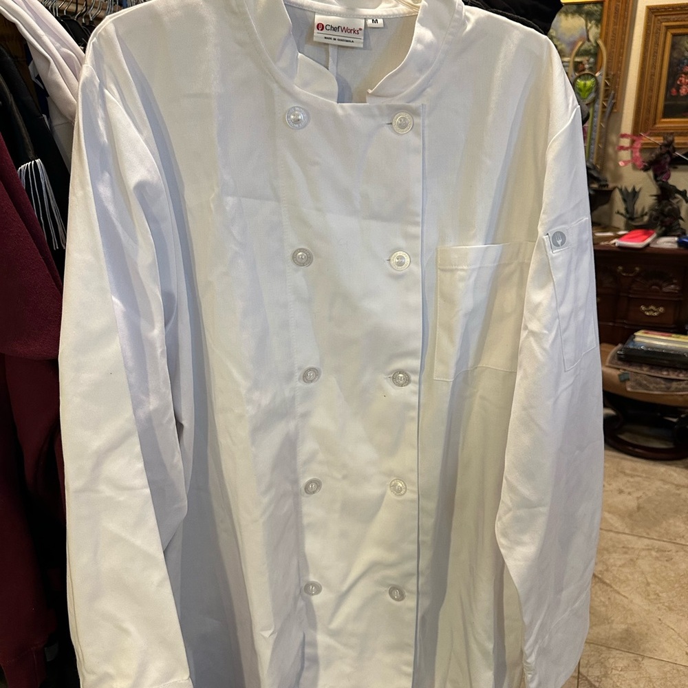 New Chef Jacket Chefwear White Double-Breasted Chef Jacket